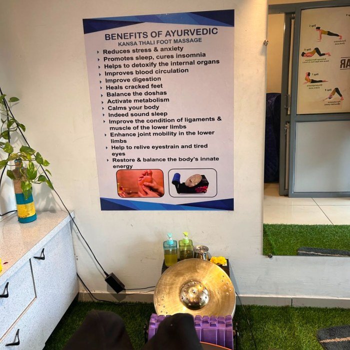 Kansa Thali foot massage